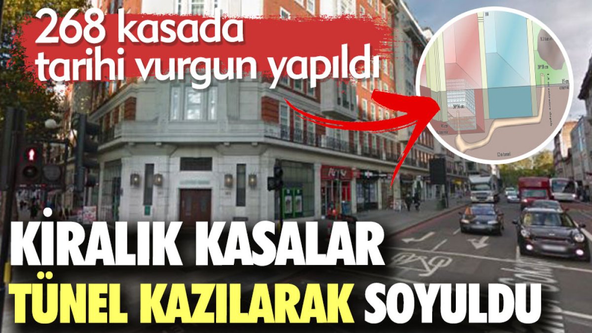 Kiralık Kasalar Tünel Kazılarak Soyuldu. 268 kasada tarihi vurgun yapıldı