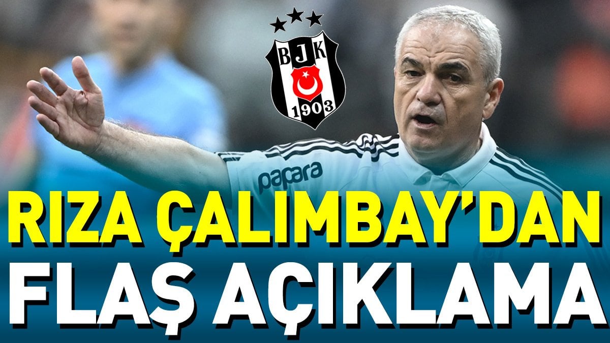 Beşiktaş'ta derbi öncesi son dakika. Çalımbay'dan flaş sözler