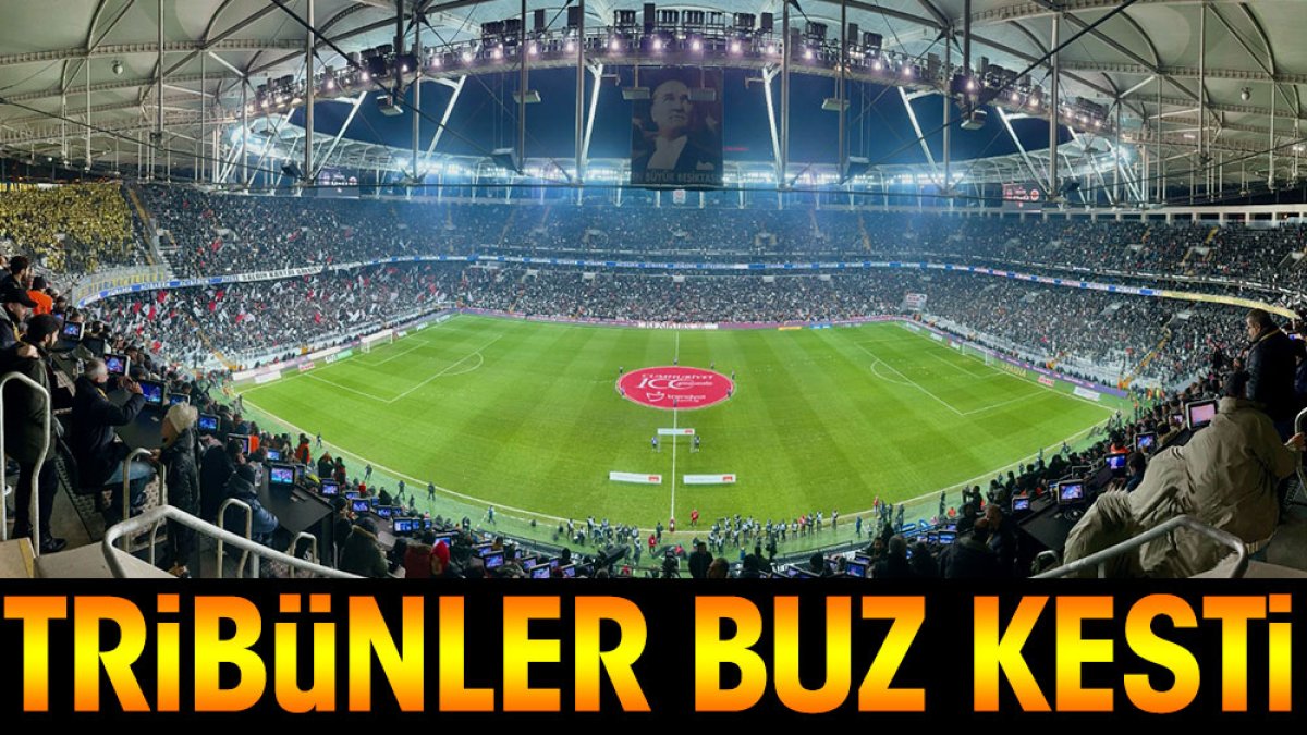 Fenerbahçe golüne Beşiktaş tribünlerinin dikkat çeken tepkisi kameralara yansıdı
