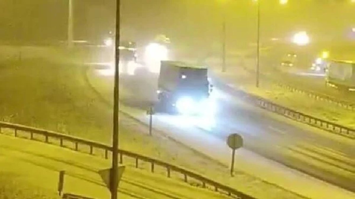 Anadolu Otoyolu'nda kar yağışı etkili oldu