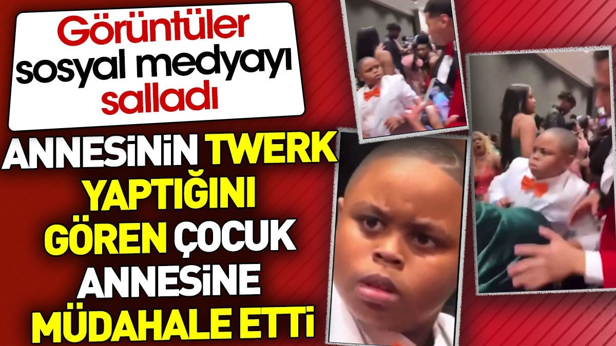 Annesinin twerk yaptığını gören çocuğun müdahalesi sosyal medyayı salladı