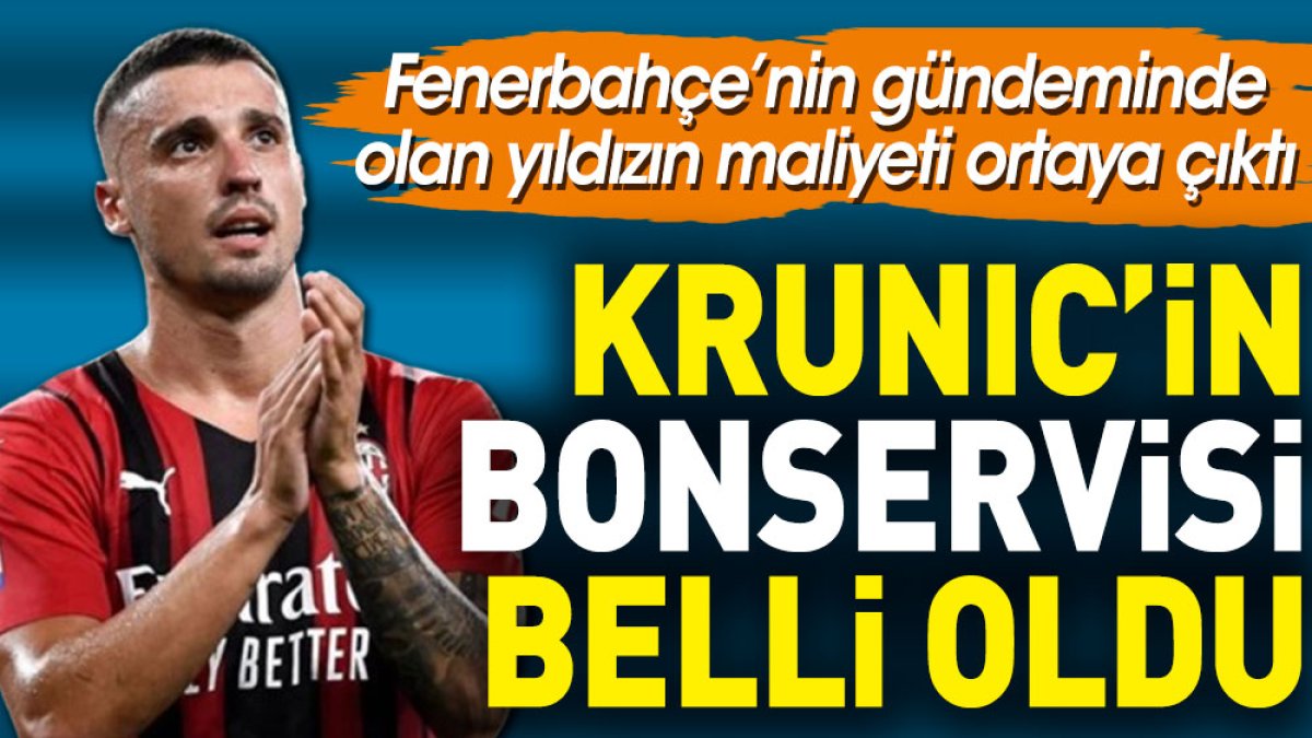 Fenerbahçe'nin istediği Krunic'in bonservisi belli oldu