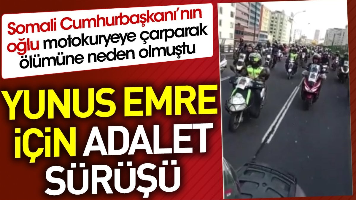 Motorcular öldürülen motokurye için Adalet Sürüşü yaptı