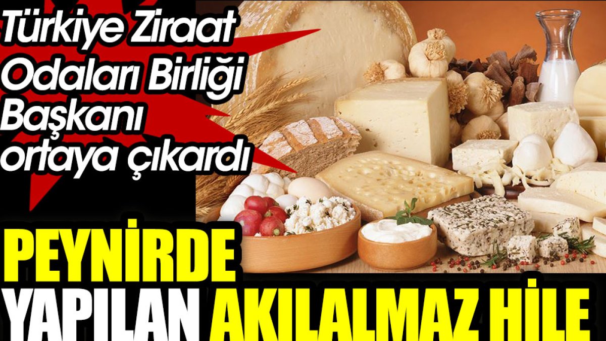 Peynirde yapılan akılalmaz hile! Türkiye Ziraat Odaları Birliği Başkanı ortaya çıkardı