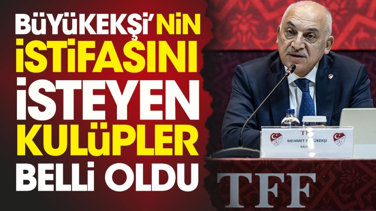 Mehmet Büyükekşi'nin istifasını isteyen kulüpler ortaya çıktı