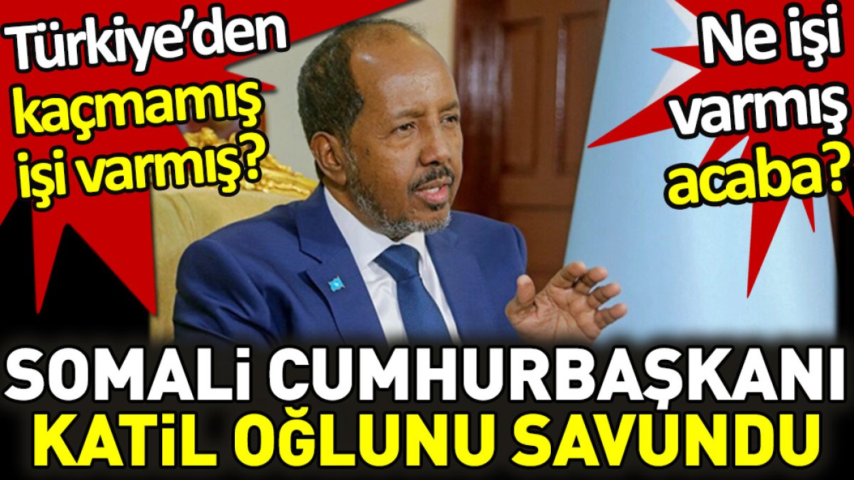 Somali Cumhurbaşkanı katil oğlunu savundu. Türkiye’den kaçmamış işi varmış