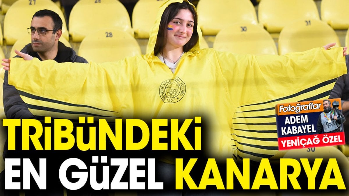 İşte Fenerbahçe tribünündeki en güzel kanarya