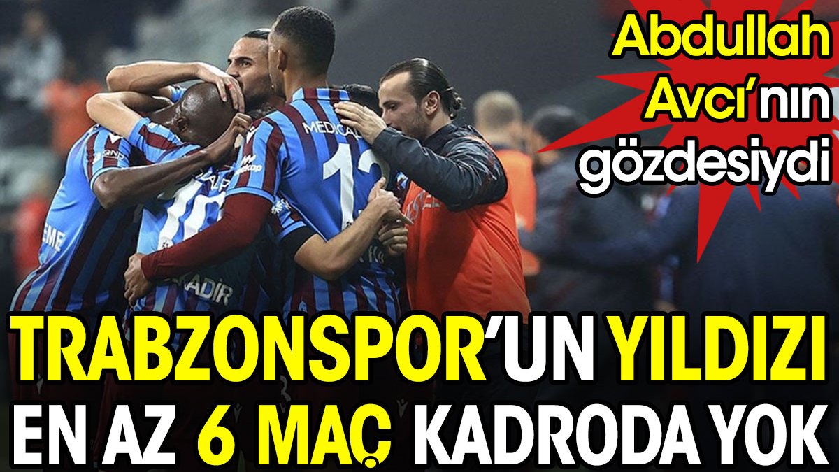 Trabzonspor'un yıldızı en az 6 maç forma giyemeyecek