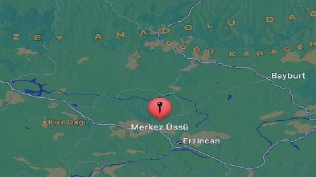 Kelkit’te meydana gelen deprem Erzincan’da da hissedildi