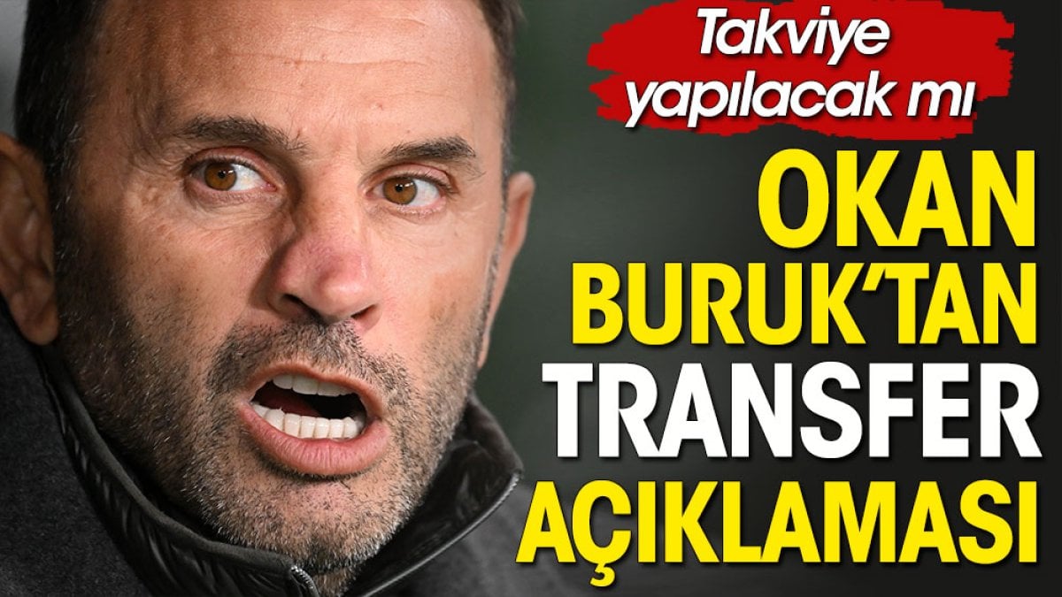 Galatasaray için transfer açıklaması. Okan Buruk törende konuştu