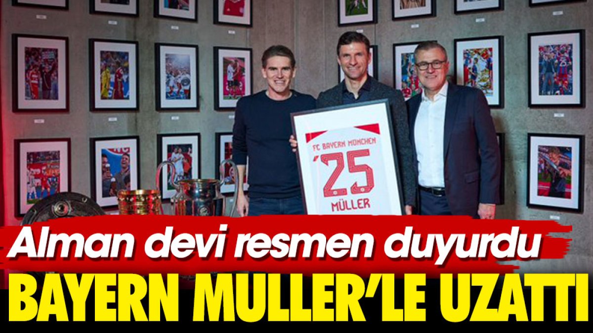 Bayern Münih 34 yaşındaki Müller ile sözleşme uzattı