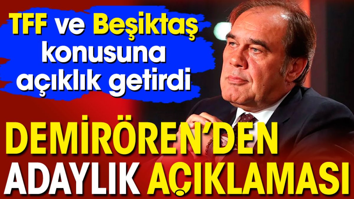 Yıldırım Demirören'den başkanlık açıklaması: Ne TFF ne de Beşiktaş'a aday olmayacağım