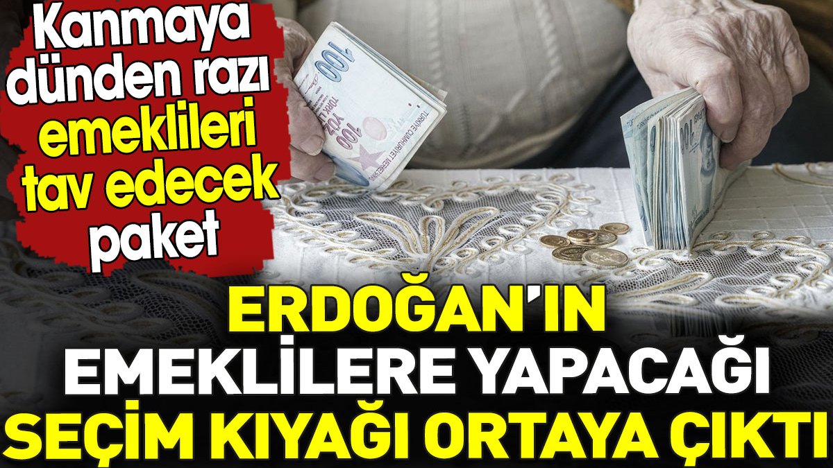 Erdoğan’ın emeklilere yapacağı seçim kıyağı ortaya çıktı. Emeklileri tav edecek paket