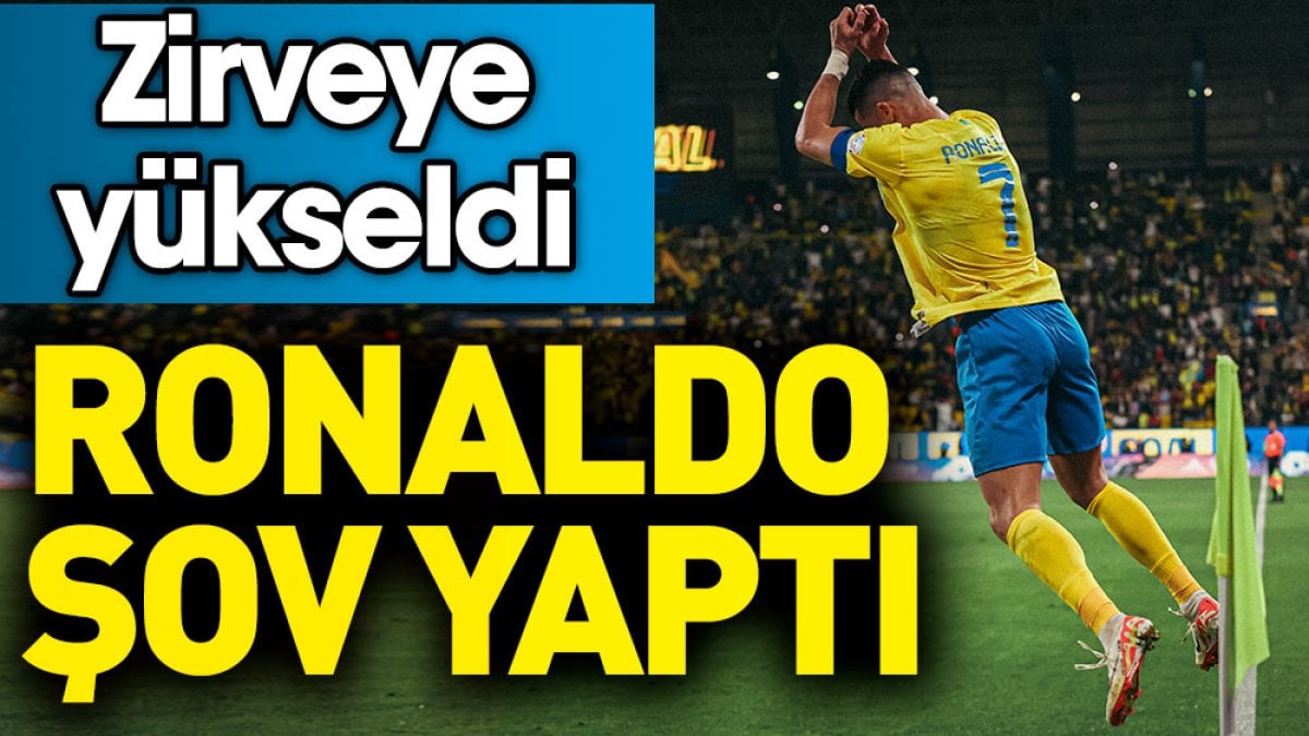 Ronaldo şov yaptı, gol krallığında zirveye yükseldi