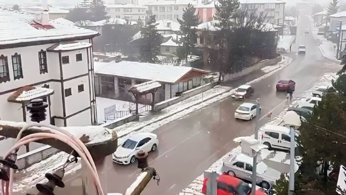 Çankırı’da kar yağışı