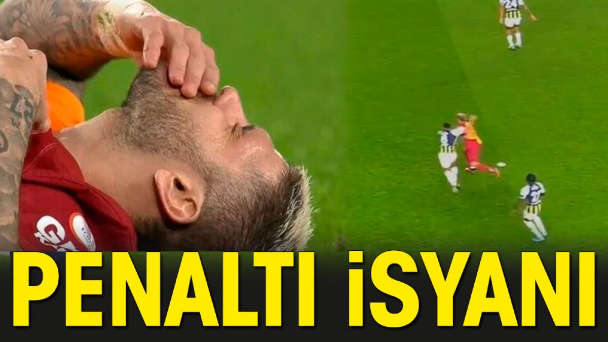 Galatasaray’ın derbide penaltı beklediği pozisyon