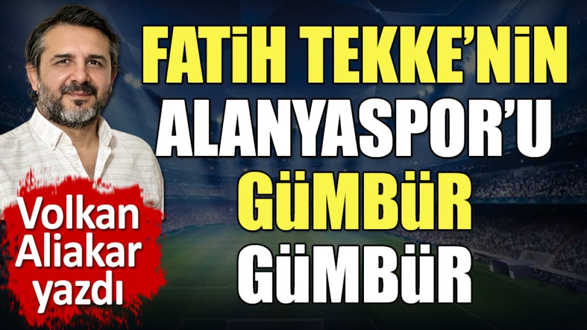 Fatih Tekke'nin Alanyaspor'u gümbür gümbür. Samsunspor'u da yıktılar