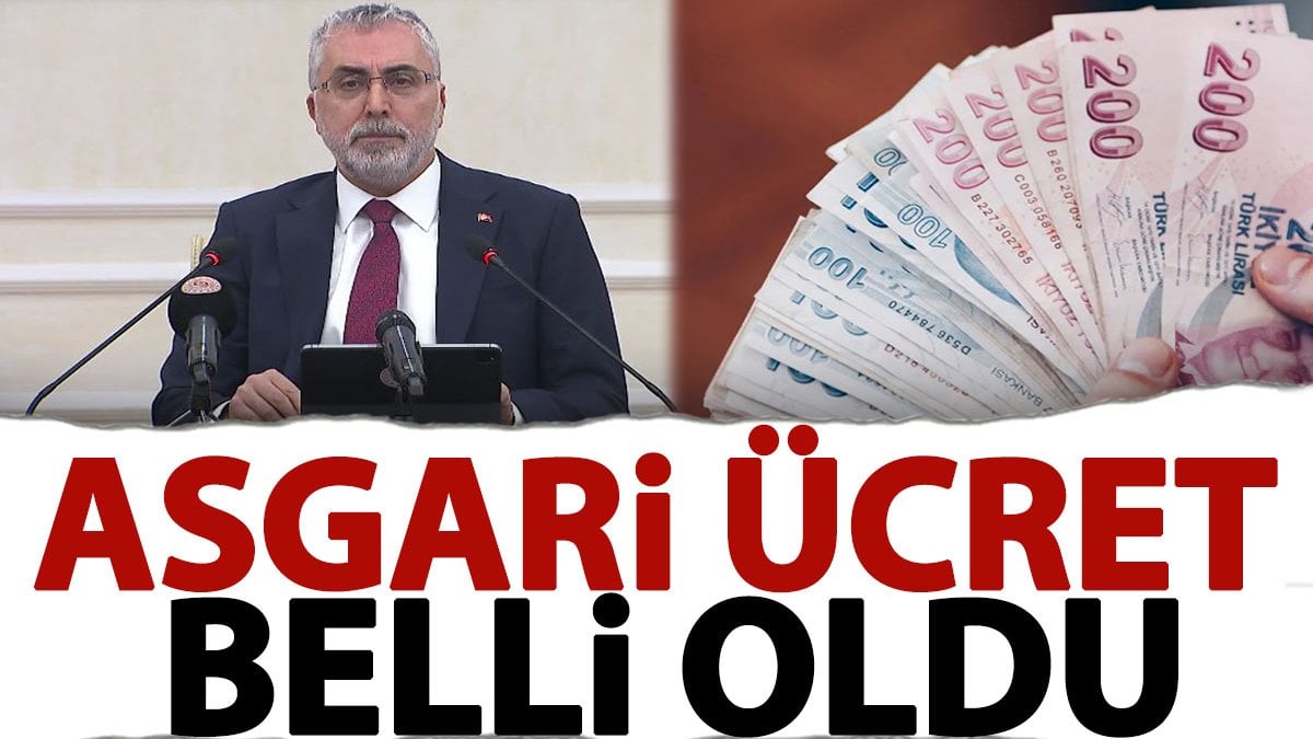 Asgari ücret belli oldu