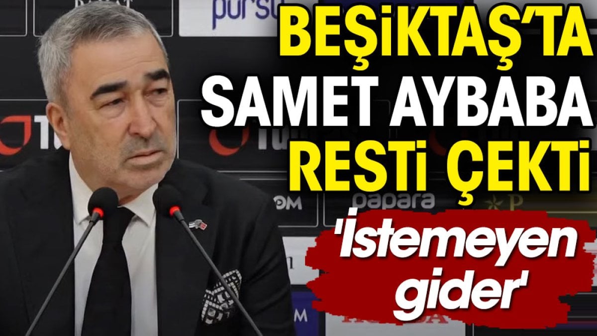 Samet Aybaba resti çekti: İstemeyen gider