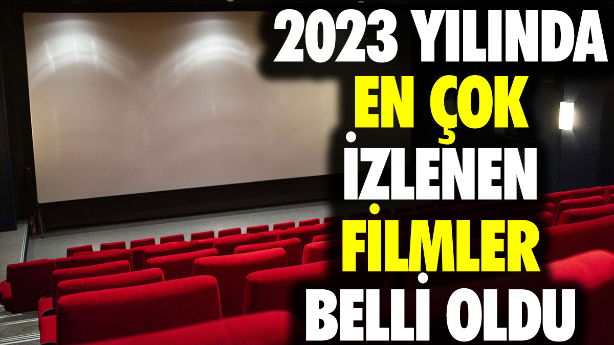 2023 yılında en çok izlenen filmler belli oldu