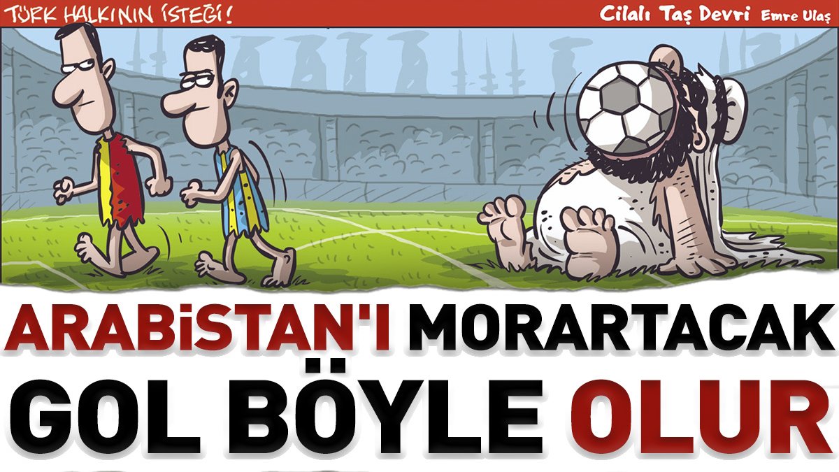 Arabistan'ı morartacak gol böyle olur. Emre Ulaş Türk halkının isteğini çizdi