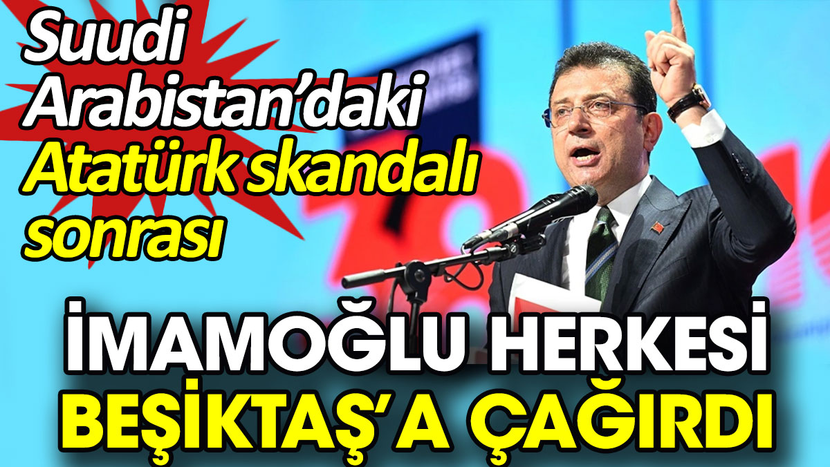 İmamoğlu saat vererek çağrı yaptı. 'Herkesi Beşiktaş’a davet ediyorum'