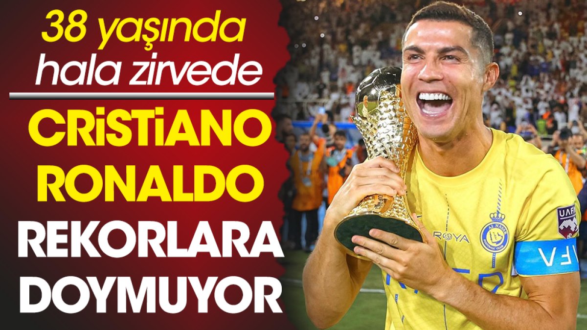 38 yaşındaki Cristiano Ronaldo'dan yeni rekor. Bunu da yaptı!