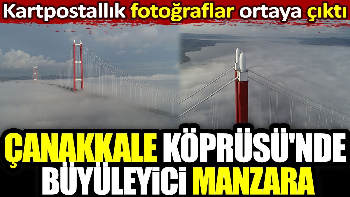 1915 Çanakkale Köprüsü'nde büyüleyici manzara. Kartpostallık fotoğraflar ortaya çıktı