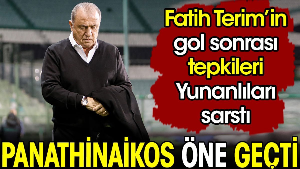 Fatih Terim'in gol sonrası tepkisi Yunanlıları sarstı. Ne yapacaklarını bilemediler