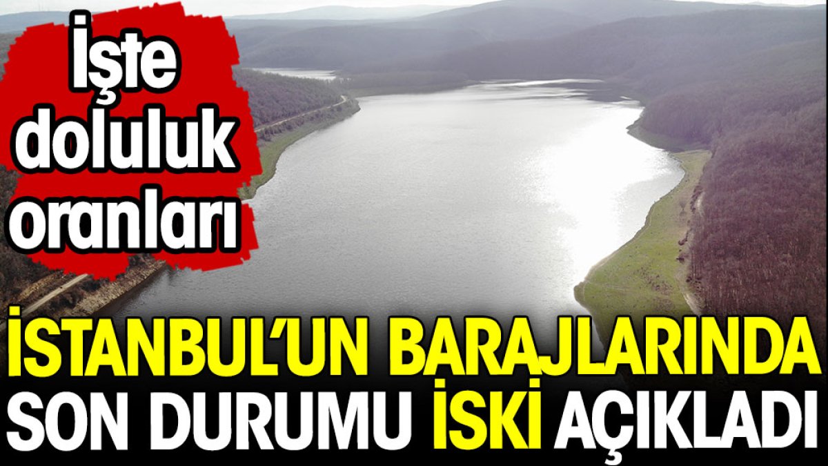 İstanbul barajlarındaki son durumu İSKİ açıkladı! İşte doluluk oranı