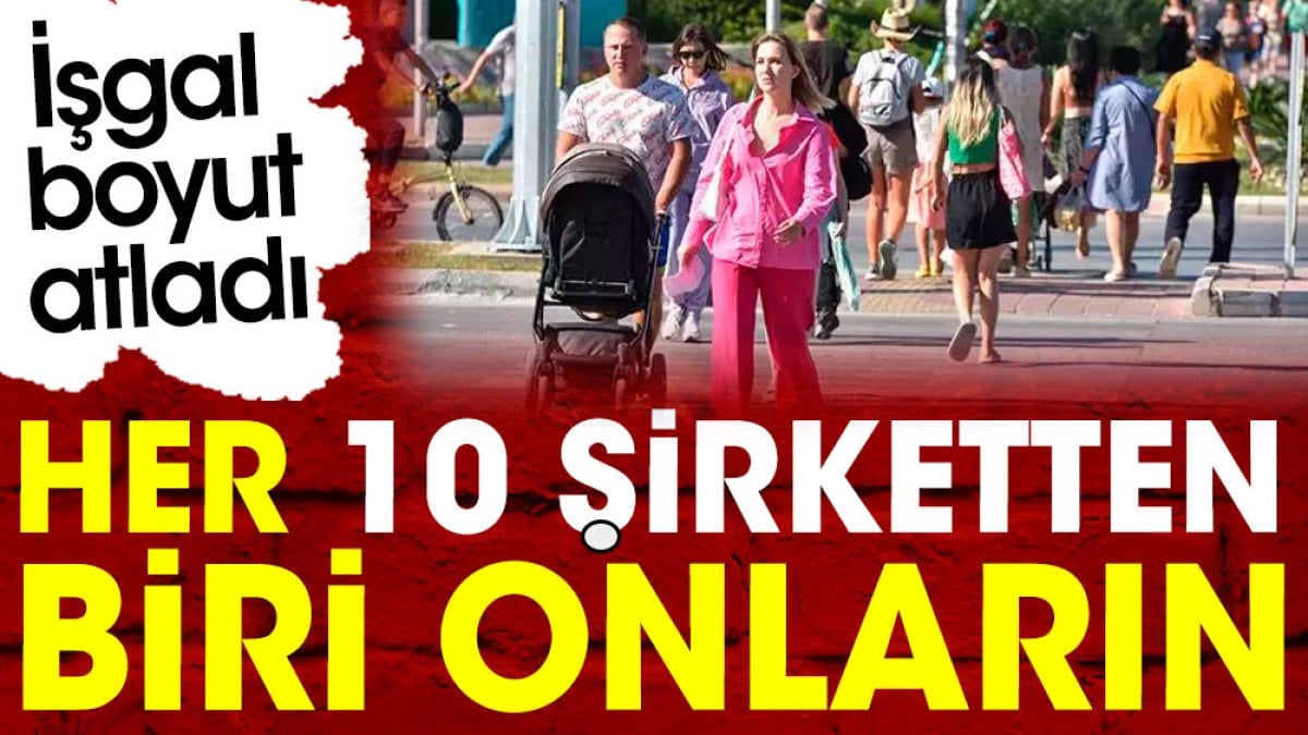 Her 10 şirketten biri onların. İşgal boyut atladı