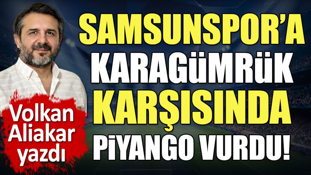 Samsunspor'a Karagümrük maçında piyango vurdu