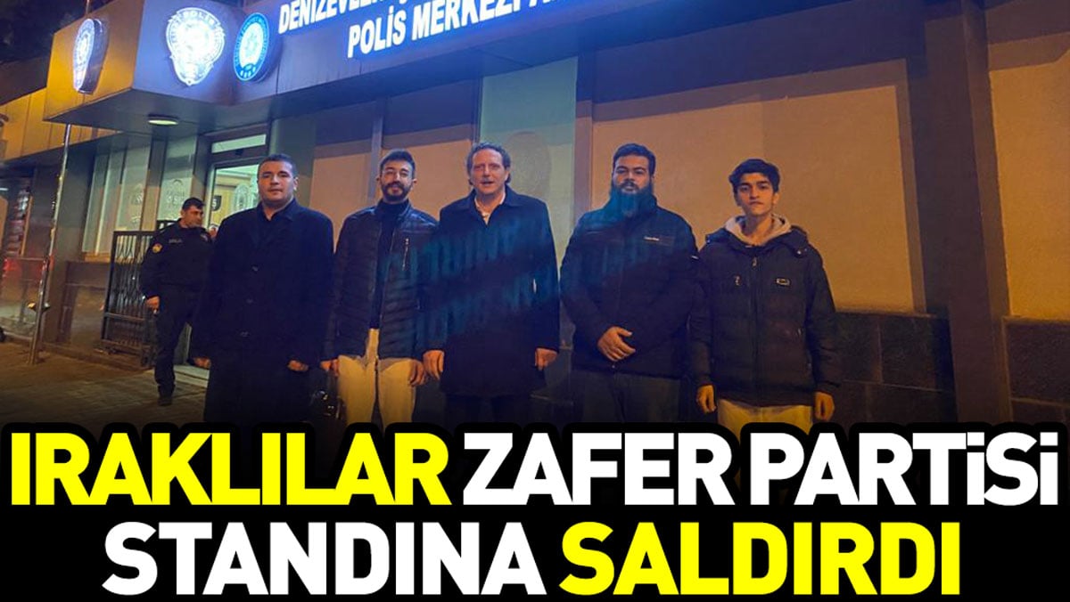 Iraklılar Zafer Partisi standına saldırdı