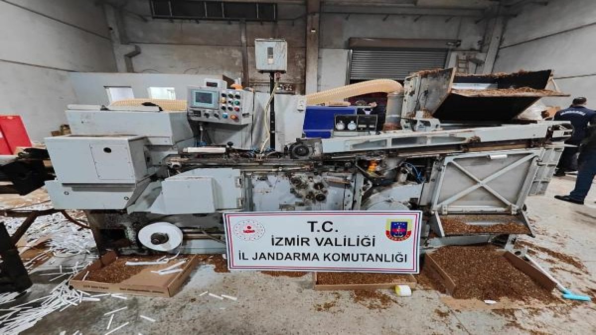 Kaçak sigara için fabrika kurmuşlar