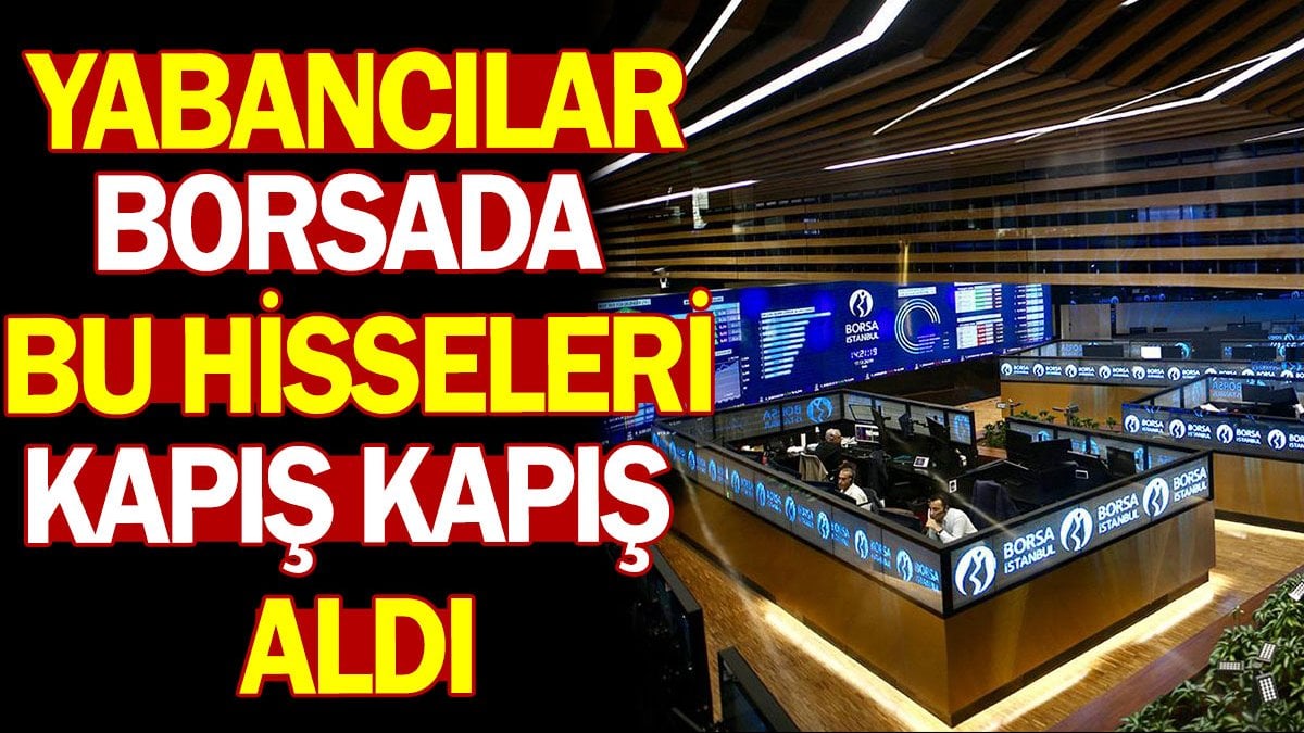 Yabancılar borsada bu hisseleri kapış kapış aldı