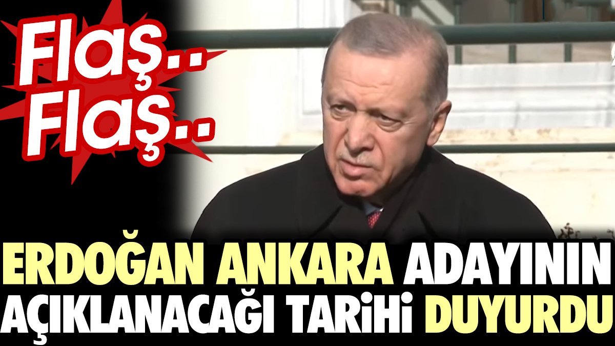 Erdoğan canlı yayında açıkladı. AKP'nin Ankara adayını açıklayacağı tarih belli oldu