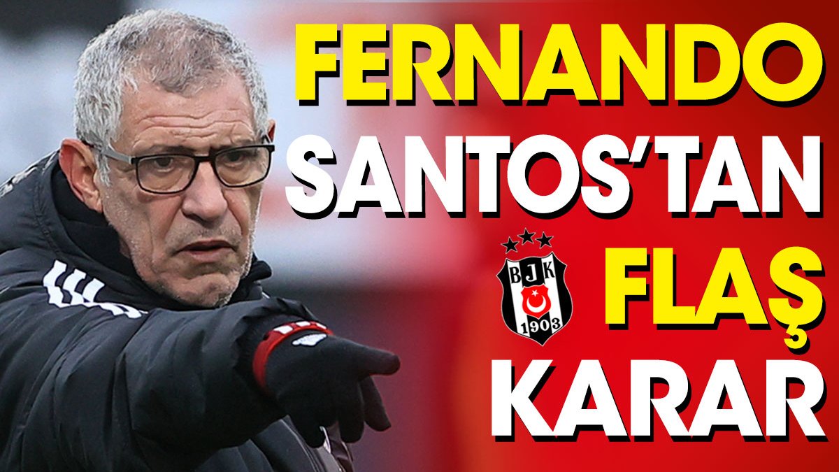 Fernando Santos'tan flaş karar. Beşiktaş'ta bir ilk yaşanacak. Karagümrük maçının 11'i belli oldu