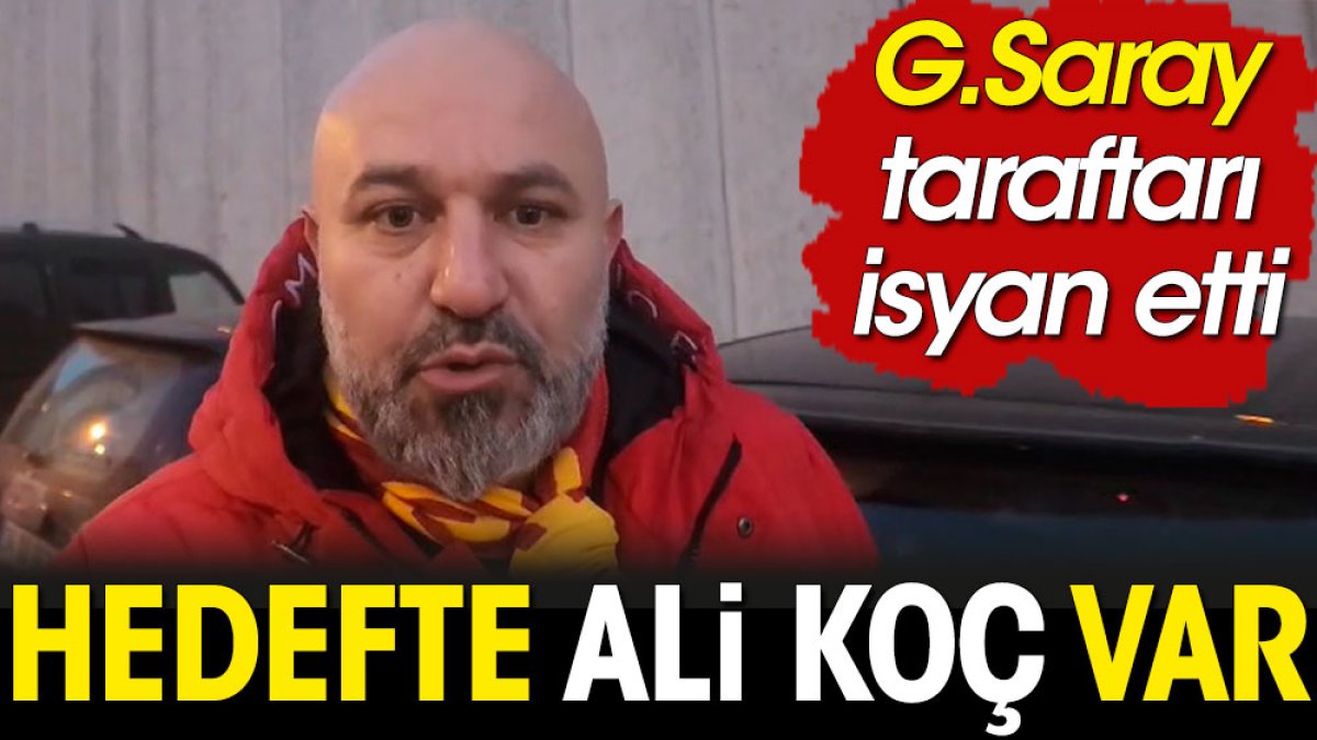 Galatasaray taraftarı 'Ali Koç'a nasihatımız' diyerek seslendi:
