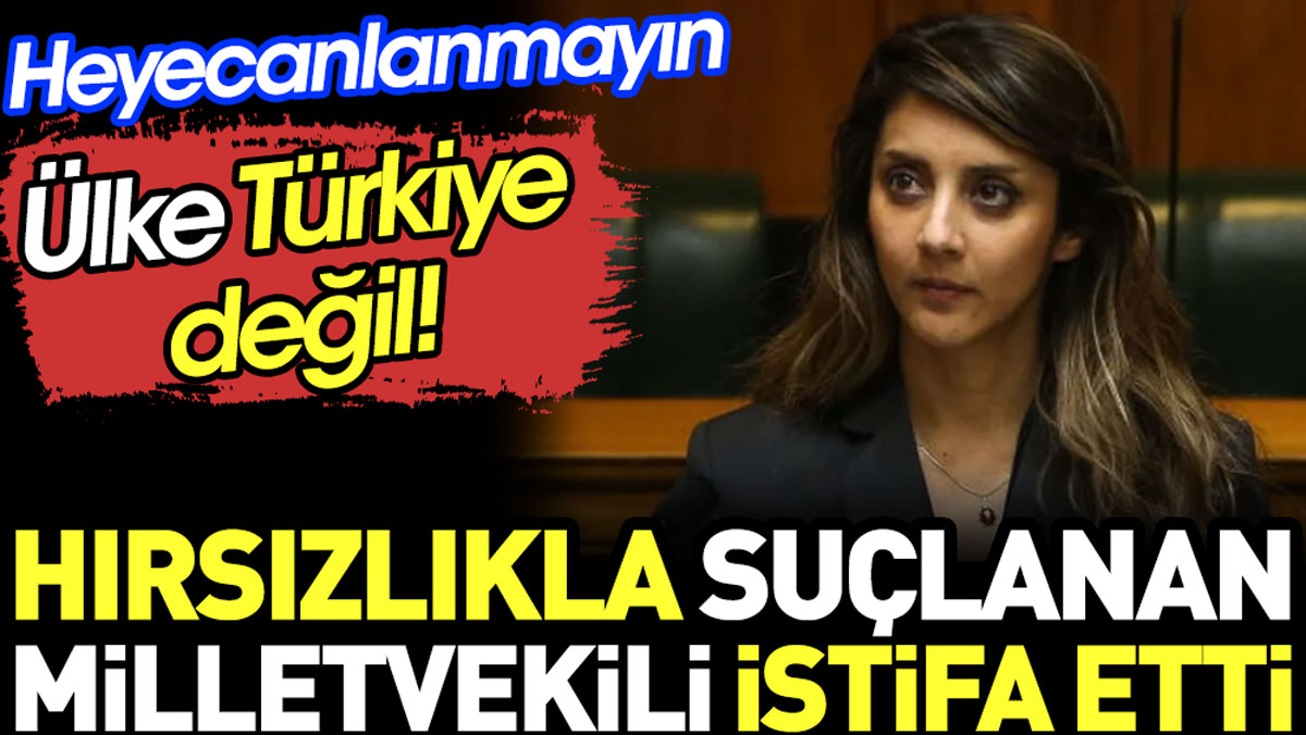 Hırsızlıkla suçlanan milletvekili istifa etti. Ülke Türkiye değil heyecanlanmayın