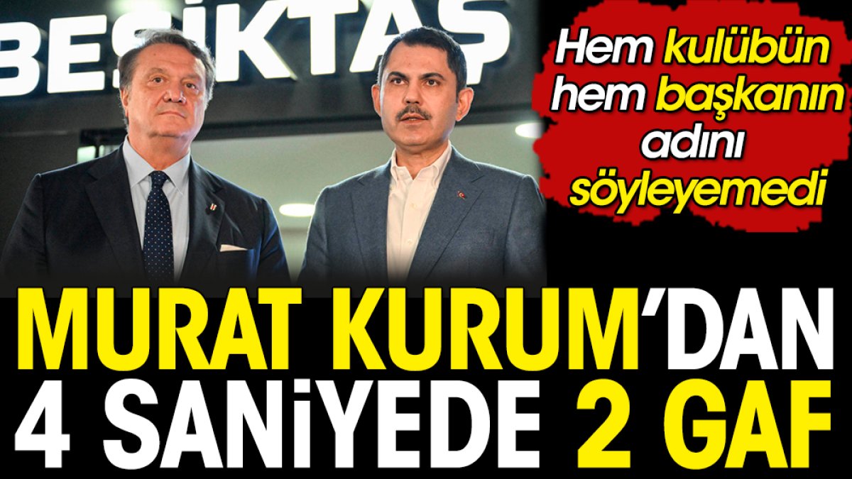Murat Kurum 4 saniyede 2 gaf yaptı: Beşiktaşspor ve Hasan At