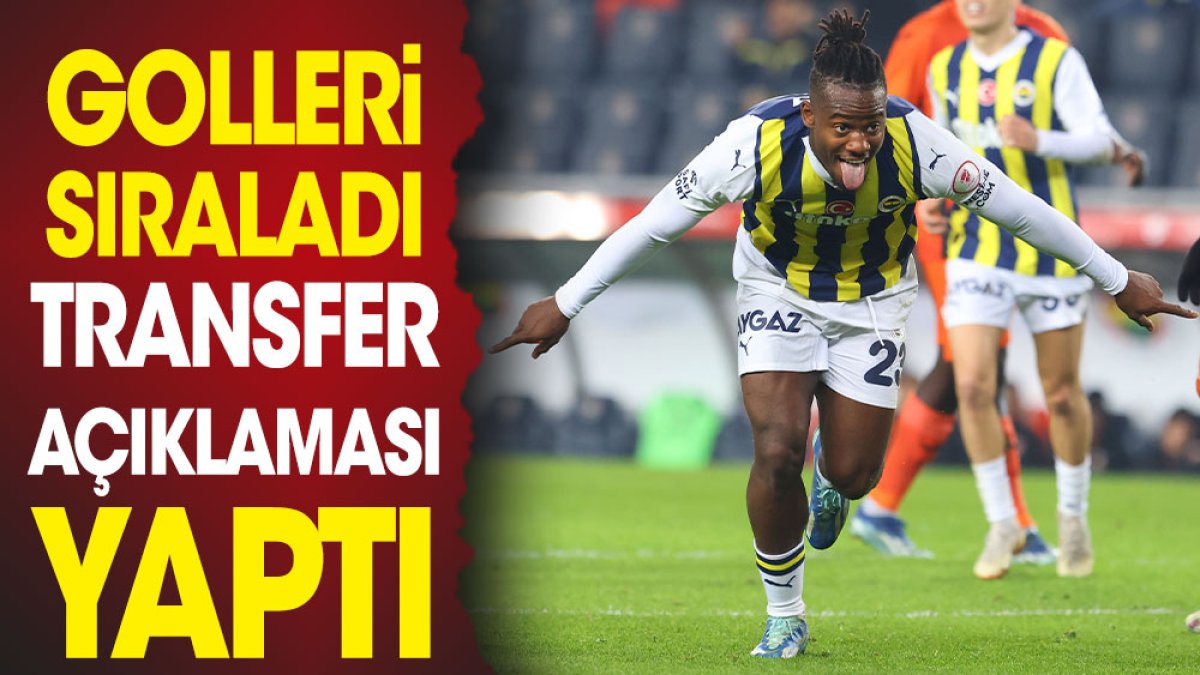 Adanaspor'a gol yağdıran Batshuayi Fenerbahçe'deki geleceği ile ilgili konuştu