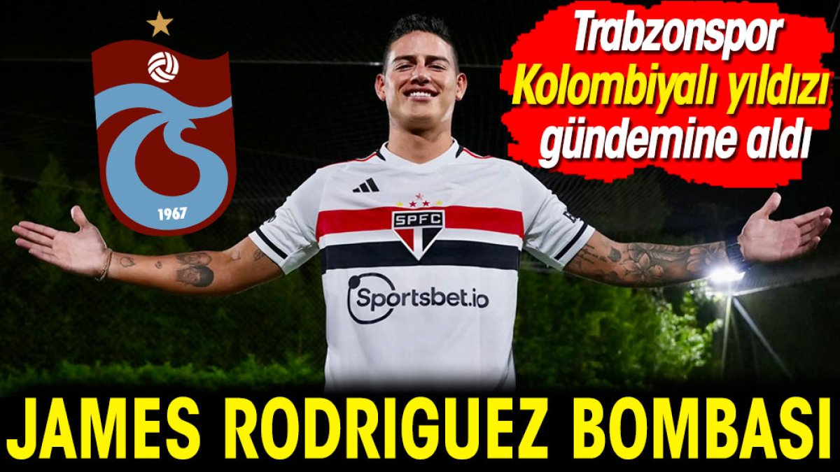 Trabzonspor'a James Rodriguez bombası. Kolombiyalı yıldızı gündemine aldı