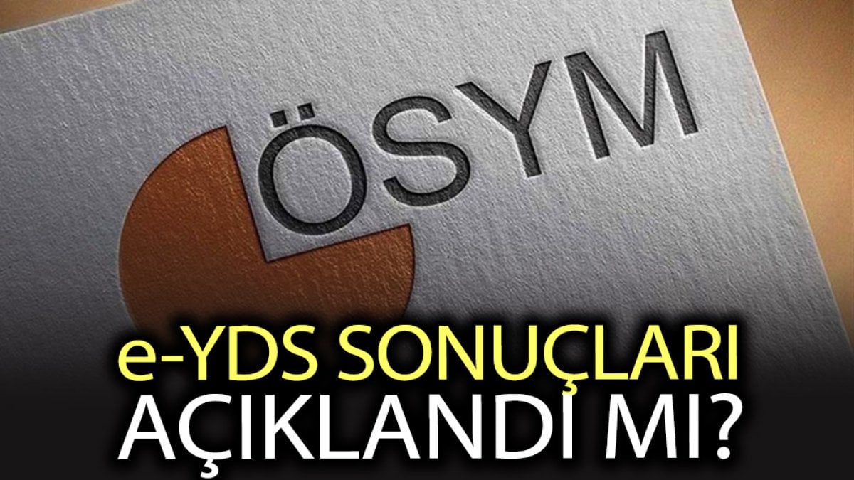 e-YDS sonuçları açıklandı mı? e-YDS sonuçlarına nereden bakılır?