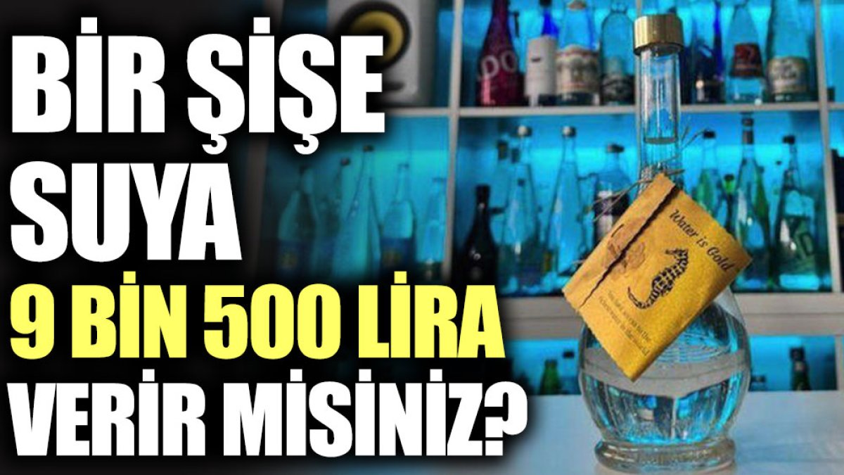 Bir şişe suya 9 bin 500 lira verir misiniz?