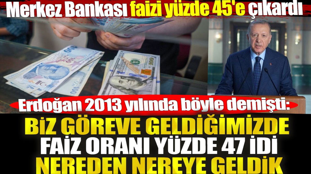 Merkez Bankası faiz kararı sonrası Erdoğan'ın 2013'teki paylaşımı gündeme bomba gibi düştü