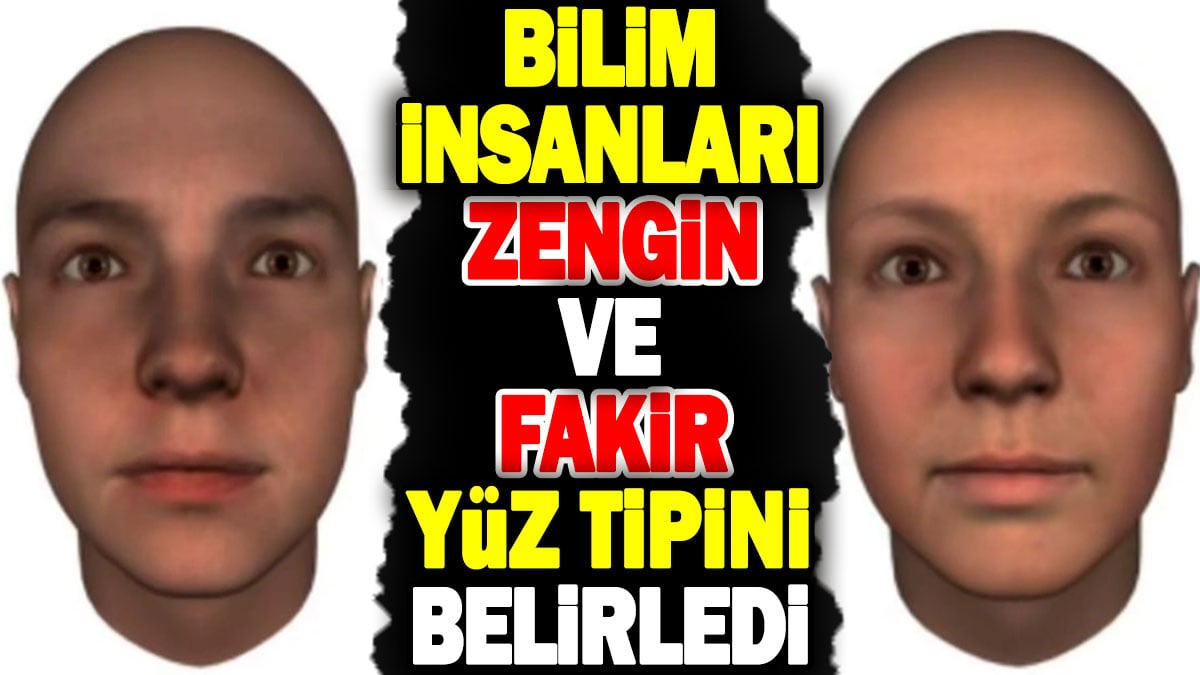 Bilim insanları zengin ve fakir yüz tipini belirledi