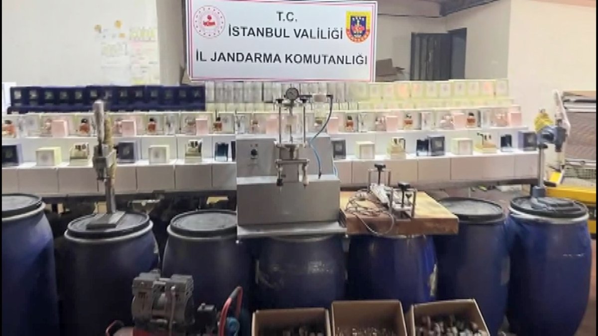 İstanbul'da sahte parfüm operasyonu