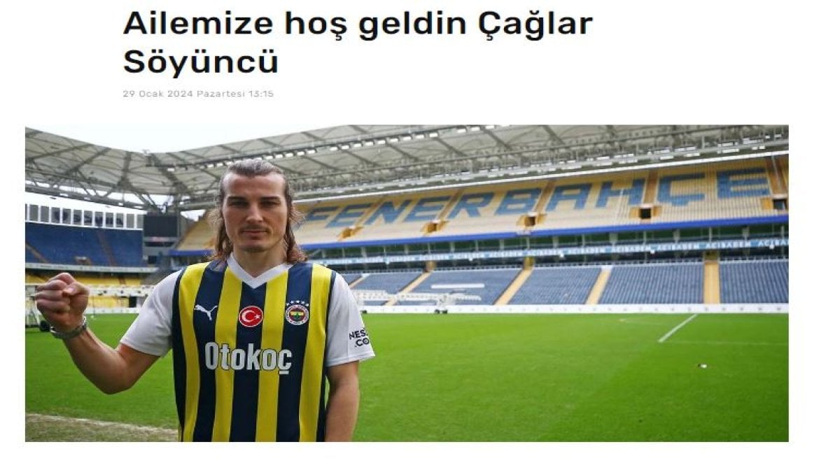 Fenerbahçe yeni transferini açıkladı