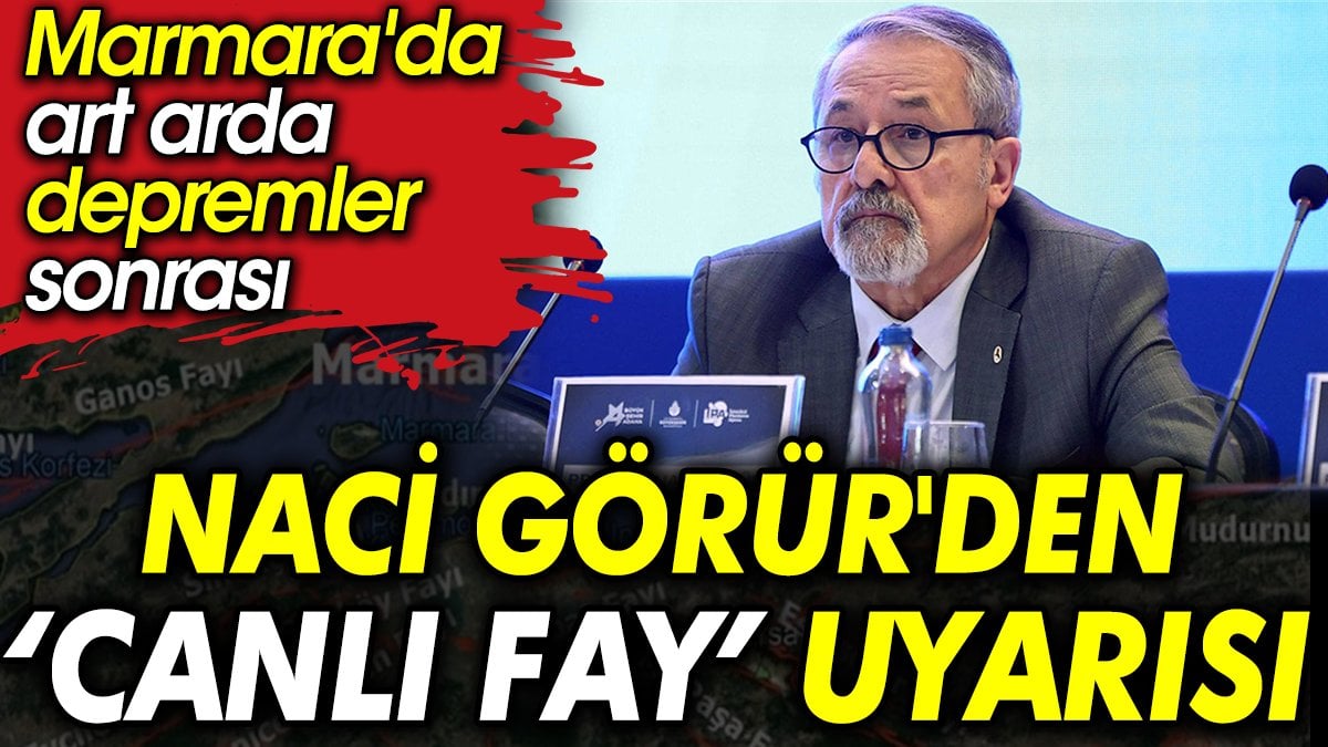 Marmara'da art arda depremler sonrası Naci Görür'den canlı fay uyarısı