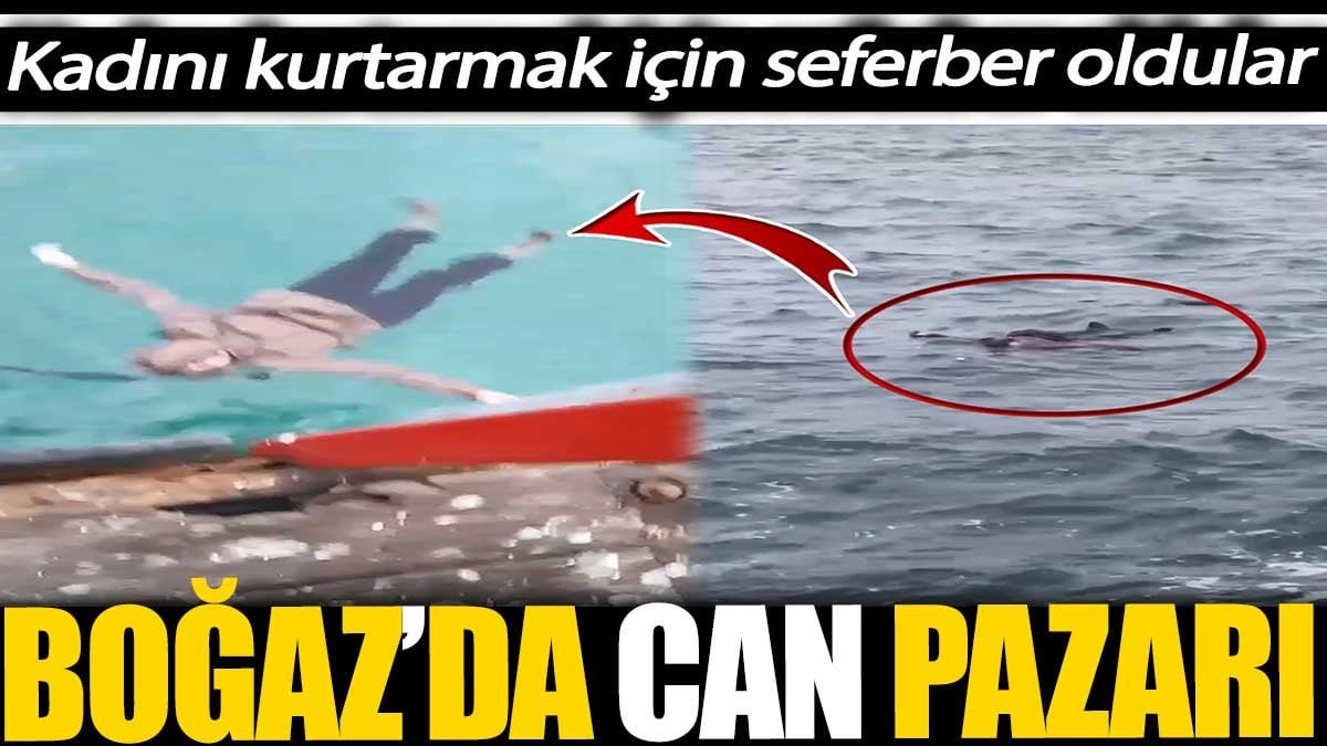 Sarıyer’de can pazarı! Kadını kurtarmak için seferber oldular